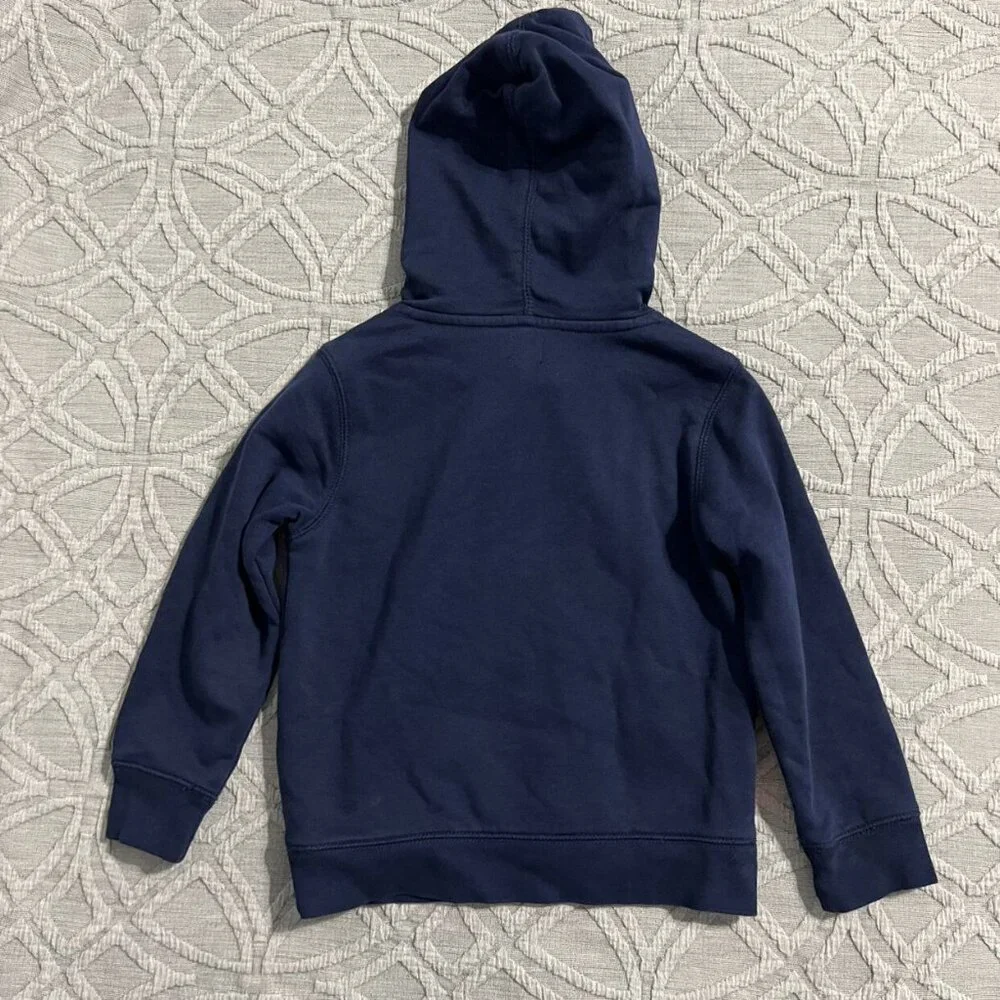 Baby Gap 5Y Navy Blue & Coral Hoodie Sweatshirt